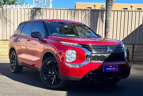 Red 2024 Mitsubishi Outlander Wagon Black Edition 7 Seat (2Wd)