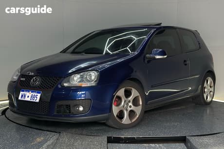Blue 2007 Volkswagen Golf Hatchback Gti