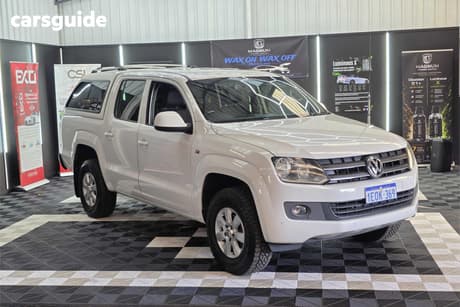 White 2014 Volkswagen Amarok Dual Cab Chassis Tdi420 Trendline (4X4)
