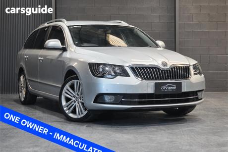 Silver 2014 Skoda Superb Wagon 125 Tdi Elegance