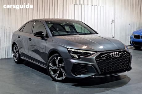 Grey 2021 Audi A3 Sedan 40 Tfsi Quattro S Line