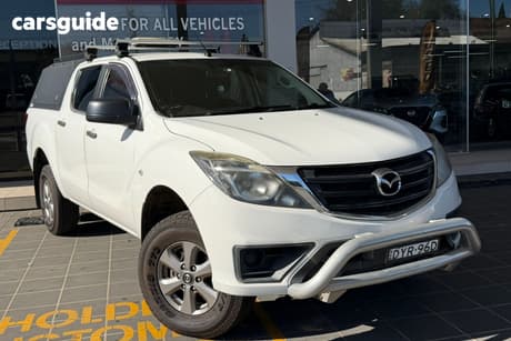 White 2018 Mazda BT-50 Dual Cab Utility Xt (4X2) (5Yr)