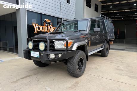 Grey 2017 Toyota Landcruiser Double Cab Chassis Gxl (4X4)