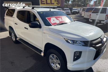 White 2020 Mitsubishi Triton Double Cab Pick Up Glx+ (4X4)