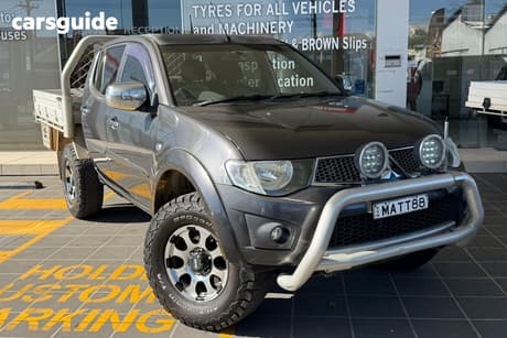 Black 2013 Mitsubishi Triton Double Cab Utility Glx-R (4X4)