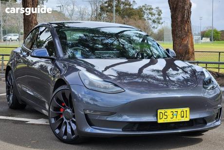 Grey 2023 Tesla Model 3 Sedan Performance