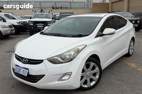 White 2012 Hyundai Elantra Sedan Premium