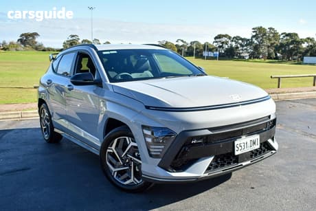 Grey 2026 Hyundai Kona Wagon Hybrid Elite N Line