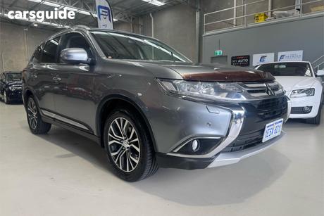 Grey 2015 Mitsubishi Outlander Wagon Exceed (4X4)
