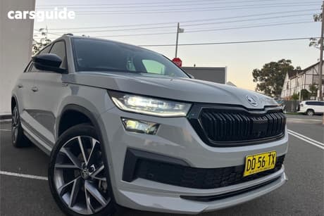 Grey 2023 Skoda Kodiaq Wagon Sportline (4X4) 132Tsi