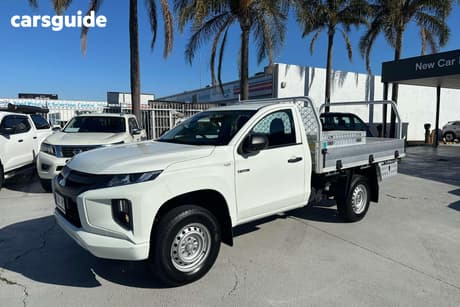White 2021 Mitsubishi Triton Cab Chassis Glx (4X2)