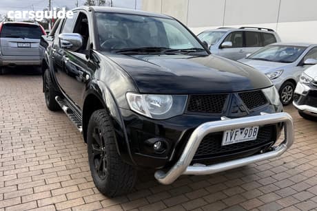 Black 2009 Mitsubishi Triton Double Cab Utility Glx-R (4X4)