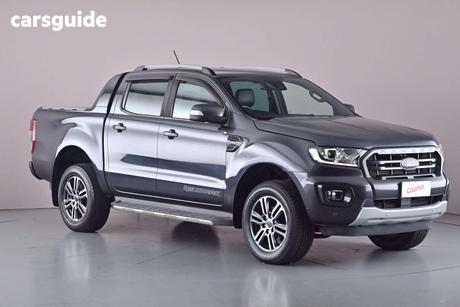 Grey 2020 Ford Ranger Double Cab Pick Up Wildtrak 2.0 (4X4)