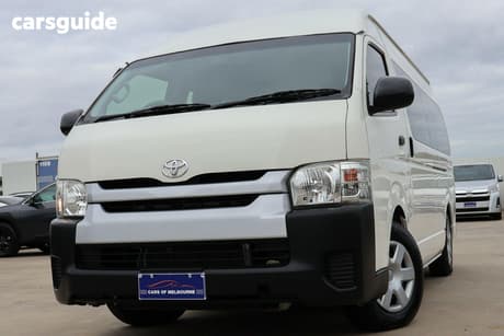 White 2014 Toyota HiAce Bus Commuter