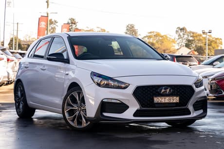 White 2018 Hyundai I30 Hatchback N Line