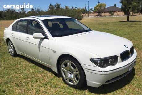 White 2003 BMW 745LI Sedan 45Li