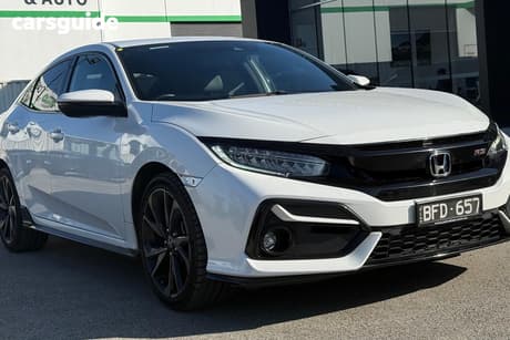 White 2020 Honda Civic Hatchback Rs