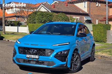 Blue 2022 Hyundai Kona Wagon N Line Premium Srf (Awd)