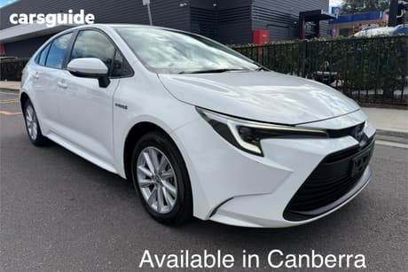 White 2024 Toyota Corolla Sedan Ascent Sport Hybrid