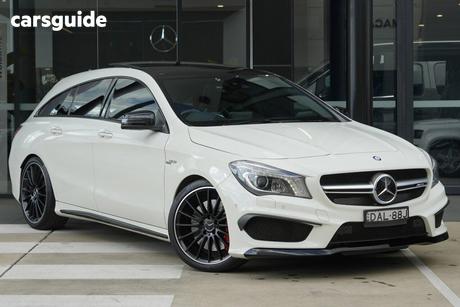 White 2015 Mercedes-Benz CLA45 Wagon Amg 4Matic Shooting Brake