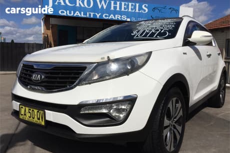 White 2013 Kia Sportage Wagon Platinum (Awd)