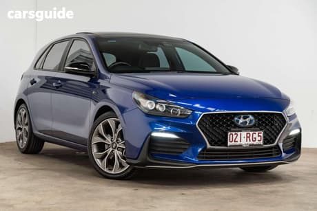 Blue 2021 Hyundai I30 Hatchback N Line Premium