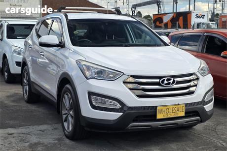 White 2014 Hyundai Santa FE Wagon Elite Crdi (4X4)