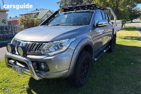 Grey 2015 Mitsubishi Triton Dual Cab Utility Gls (4X4)