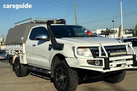 White 2014 Ford Ranger Ute Tray XLT