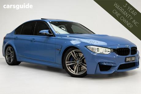 Blue 2014 BMW M3 Sedan