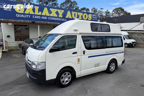 White 2010 Toyota HiAce Van Lwb