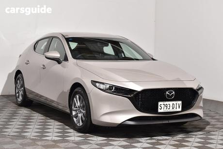 Silver 2025 Mazda 3 Hatchback G20 Pure