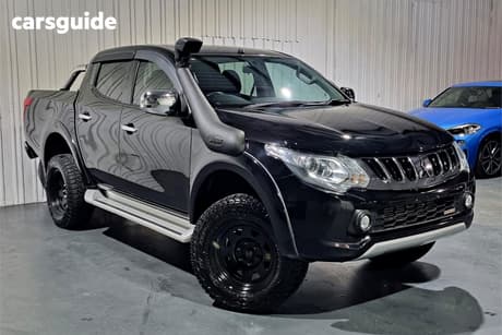 Black 2017 Mitsubishi Triton Dual Cab Utility Gls (4X4)