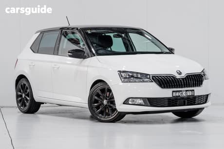 White 2019 Skoda Fabia Hatchback 81 Tsi