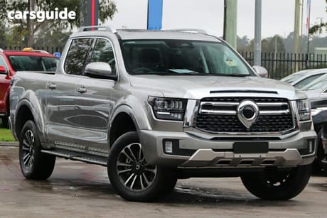 Silver 2025 GWM Cannon Alpha Dual Cab Utility Ultra (4X4)