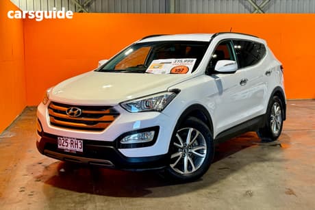 White 2013 Hyundai Santa FE Wagon Elite Crdi (4X4)