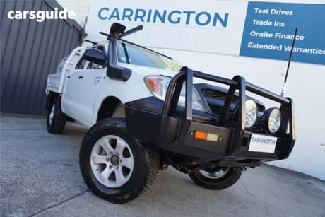 White 2005 Toyota Hilux Dual Cab Pick-up Sr (4X4)