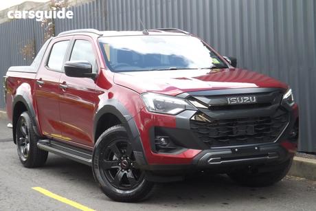 Red 2026 Isuzu D-MAX Crew Cab Utility X-Terrain (4X4)
