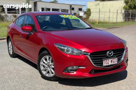 Red 2016 Mazda 3 Sedan Maxx