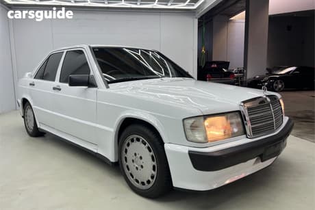 White 1990 Mercedes-Benz 190E Sedan W201 R