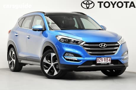 Blue 2015 Hyundai Tucson Wagon Highlander (Awd)