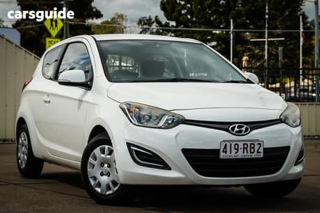 White 2014 Hyundai I20 Hatchback Active