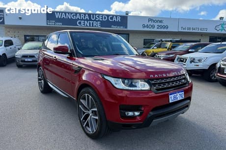Red 2014 Land Rover Range Rover Sport Wagon 3.0 Tdv6 Se