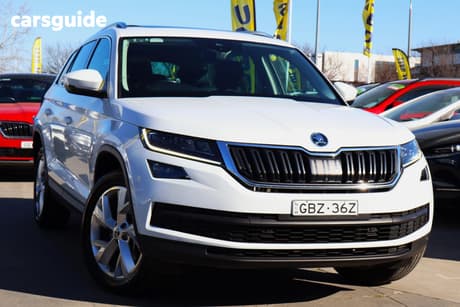 White 2017 Skoda Kodiaq Wagon 132 Tsi (4X4)