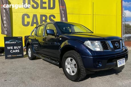 Blue 2010 Nissan Navara Dual Cab Pick-up St (4X4)