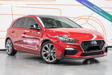 Red 2019 Hyundai I30 Hatchback N Line Premium