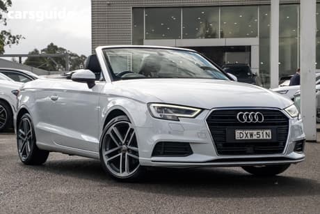 White 2018 Audi A3 Cabriolet 1.4 Tfsi S Tronic Cod