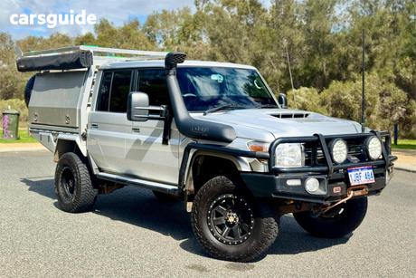 Silver 2021 Toyota Landcruiser Double Cab Chassis Gxl
