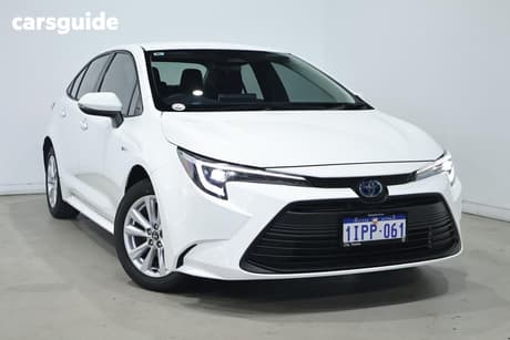 White 2025 Toyota Corolla Hatchback Ascent Sport Hybrid