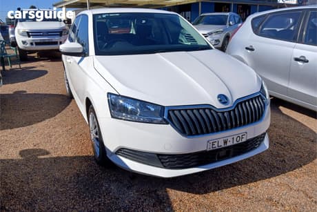 White 2020 Skoda Fabia Hatchback 70 Tsi